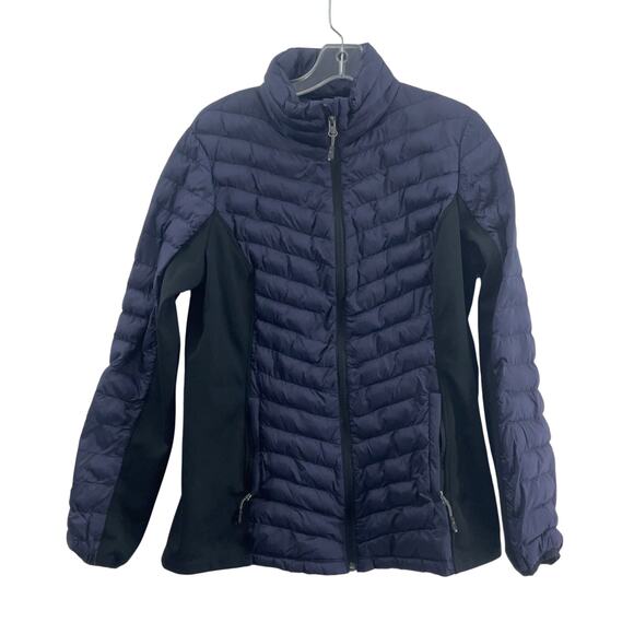 32 Degree Heat Blue Women's Full Zip Quilted Jacket, Nylon, Medium, Preowned - Picture 1 of 5
